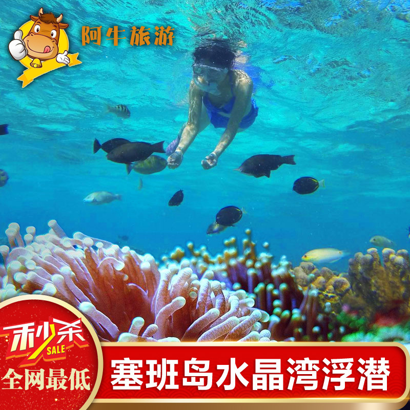 阿牛旅游塞班岛宝宝海滩水晶湾珊瑚花园浮潜划船塞班中文地接地陪