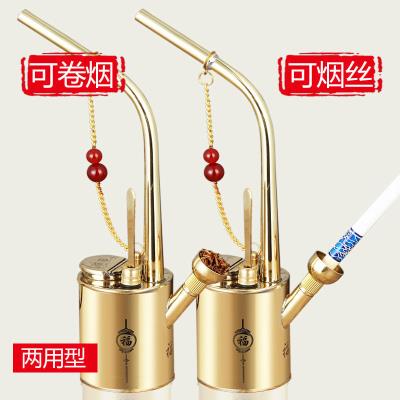 水烟筒xt烟壶纯铜老qp水烟袋过滤水烟嘴黄铜复古礼