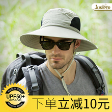 钓鱼男1o帽子防晒帽o9夫帽夏季户外大檐遮脸防紫外线透气太阳
