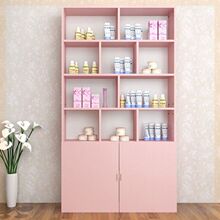 粉色展23柜商用陈列zo柜货柜美容院化妆品柜隔断商用货架家用