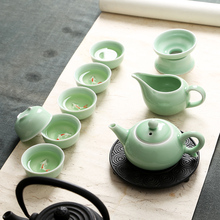 陶瓷茶37套装 功夫36碗茶杯茶壶整套青花瓷茶碗茶海家用