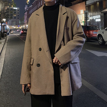 ins3g韩港风痞帅hx致(小)西装男潮流韩款复古风外套休闲冬季西服