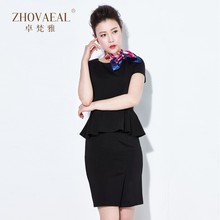 卓梵雅5a业连体裙2ah夏装新式气质工作服套裙美容师前台