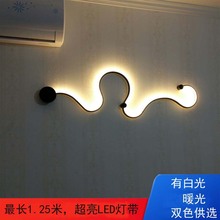 北欧简ai壁灯现代创ia床头走廊过道客厅背景墙面造型装饰灯具