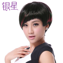 假发短ai女时尚帅气ouo头自然逼真女生韩款挑染斜刘海女生个性潮