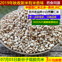 新鲜1ai现脱壳白糯ai贵州兴仁药(小)粒薏苡仁五谷杂粮