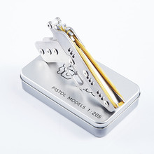 新品1an连发不锈钢ie筋枪全金属迷你(小)手抢(小)孩 6岁益智玩具老