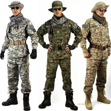 防刮锦an军装野战军ie漠丛林CP废墟ACU迷彩服战术作训服户外