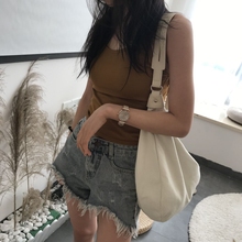 斜挎帆an包女chiie大容量日系百搭学生单肩ins饺子包包