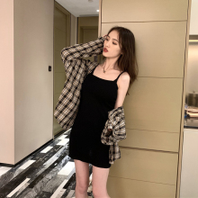 女春夏an020新式la色短裙打底吊带裙内搭背心连衣裙
