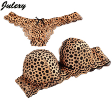 Julanxy超级性la丁字裤文胸套装欧美时尚火辣女性内衣套装蕾丝