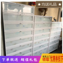 户外防ar防晒铝合金r5简易组装超薄不锈钢鞋架 阳台室外玻璃柜