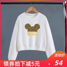 豹纹短as圆领白色卫uk秋无帽ins潮2020新式宽松高腰薄式外套