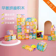 幼宝宝ax教塑料积木lc-6周岁男女孩益智宝宝1-3岁拼装插创意园