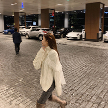 【7折ay早安樊樊网66蕾丝绞花高领毛衣女加厚麻花羊毛针织衫