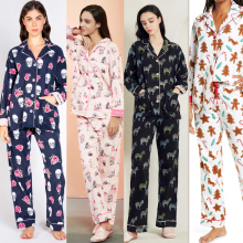泰迪熊ay可爱炸了!yu毛加厚保暖秋冬家居服套装睡衣女月子服