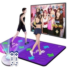 跳舞毯ay的跑步无线yu两用手舞足蹈3d防滑pu按摩超厚亲子炫舞
