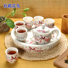 特价 ay套景德镇陶yu茶具套装青花瓷茶海茶盘功夫茶杯花茶壶