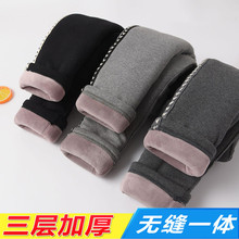 宝宝棉ay男女童三层yu厚打底裤3冬季6岁(小)童宝宝外穿裤子北方