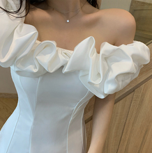202ay夏季新式性yu宴会派对礼服裙气质一字肩包臀抹胸连衣裙女