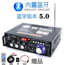 迷你(小)ay音箱功率放yu卡U盘收音直流12伏220V蓝牙功放