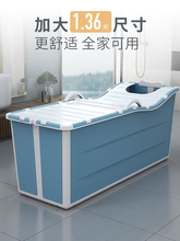 宝宝大ay折叠浴盆浴yu桶可坐可游泳家用婴儿洗澡盆