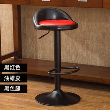 美式专ay高脚转椅子yu用巴台坐椅旋转女装店简约台凳冷