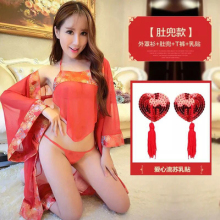 性感情ba内衣夜店红mi装肚兜式新娘贵妃古代宫廷睡衣睡裙