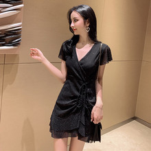 大码女ba胖连衣裙2om夏装新式胖女的减龄遮肚仙女裙胖妹妹200斤