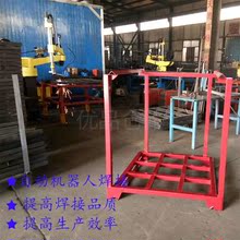 托盘堆bi架重型货架la料架堆垛脚可折叠多层货布料架