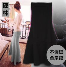 202bi冬季女装长yi半身裙加绒加厚鱼尾裙长裙修身包臀性感显瘦