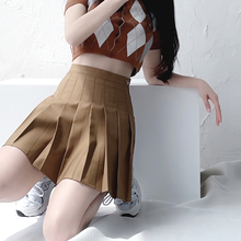 202bk新式纯色西kj百褶裙半身裙jk显瘦a字高腰女春秋学生短裙