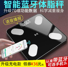 华为体bs秤家用成的dw体秤减肥智能正品(小)米体重秤测脂