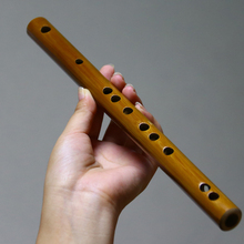 便携式bw型随身乐器hx笛初学短袖珍竹笛(小)降b(小)c调无膜孔