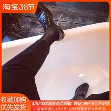 男士日cd商务锦纶丝gq筒薄式透气绅士性感防臭黑色正装简约