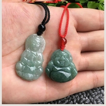 玉佛翡cea货观音项en公弥勒佛男女(小)孩吊坠玉器挂件玉坠礼品