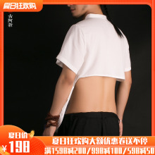 【古阿co】中国风中dz式棉麻玉扣盘扣男装原创青年露背潮T恤