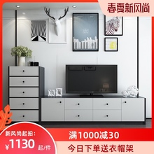 现代简cp客厅五斗柜td奢电视机柜大容量储物收纳柜