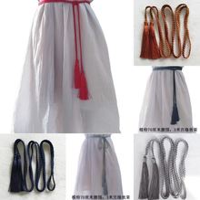 个性腰cq女士宫绦古tg腰绳少女系带加长复古绑带连衣裙绳子