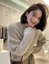 韩国代cq正品 20tg冬女装 韩范潮流服饰 马海毛可爱温暖针织衫