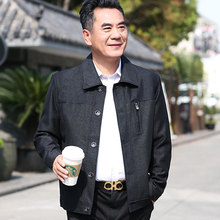 中老年cy夹克男士春yb爸外套男秋装60岁70爷爷80老的上衣服装