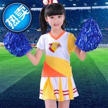 新式啦cz队服装学生ww演服拉拉队男女宝宝啦啦操健美1操演出