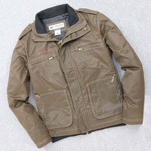 怀旧复da老油布哥伦da防风保暖外套棉服男上衣气质的沉淀