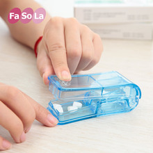 日本FdaSoLa切ke固定药片分割器便携一周药盒药品分药器碎药盒