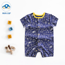 mindacar婴儿cu体衣夏季装薄式新生幼儿哈衣男宝宝衣服装初生