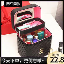 化妆包da容量(小)号随wo韩款双层化妆品收纳盒旅行网红女