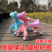 卡通儿da音乐溜溜车un行静音扭扭车1-3岁无脚踏平衡玩具车