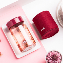 Biadali鲤集单uo杯女ins网红迷你透明可爱韩款花茶水杯子200ML