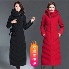 冬季新dd羽绒服女中yb厚过膝显瘦韩款保暖修身轻便中青年外套