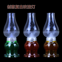 创意LdeD吹控 Udi电复古怀旧床头灯 感应蜡烛户外露营灯